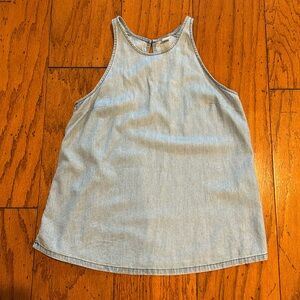 So cool and cute! XS Old Navy, denim swing top!